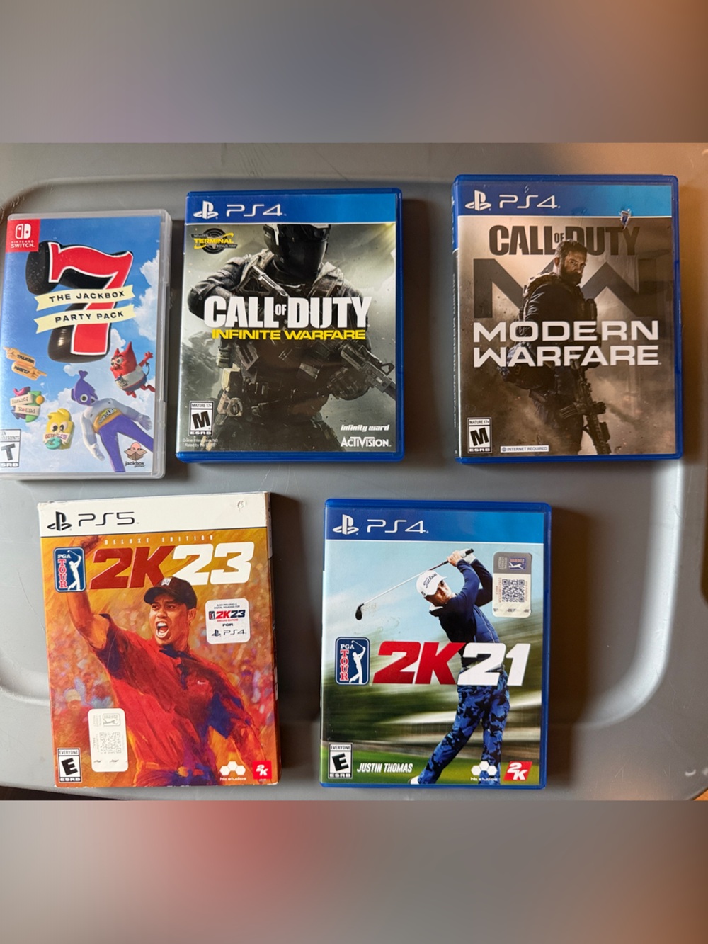 Lot of 5 Video Games — PS4 / PS5 / Nintendo Switch